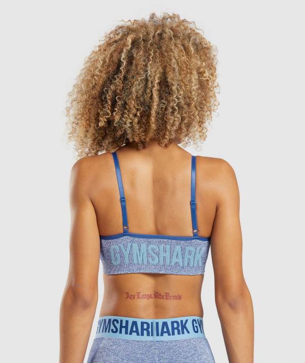 Damske Športové Podprsenky Gymshark Flex Strappy Modre | CU3791624